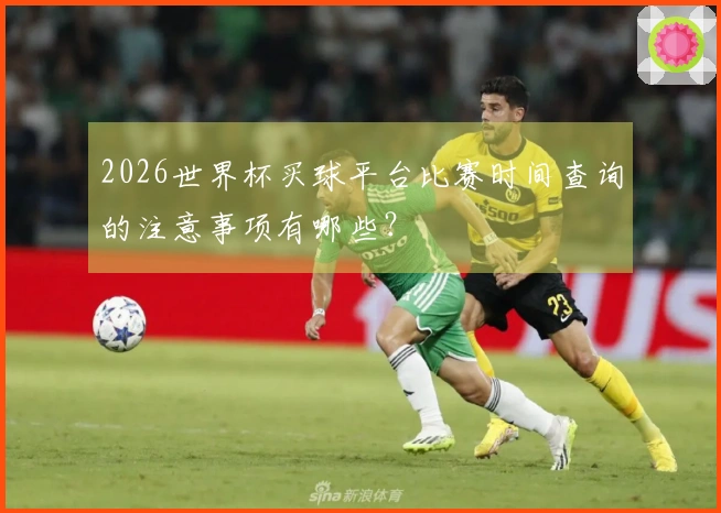 2026世界杯买球平台比赛时间查询的注意事项有哪些？