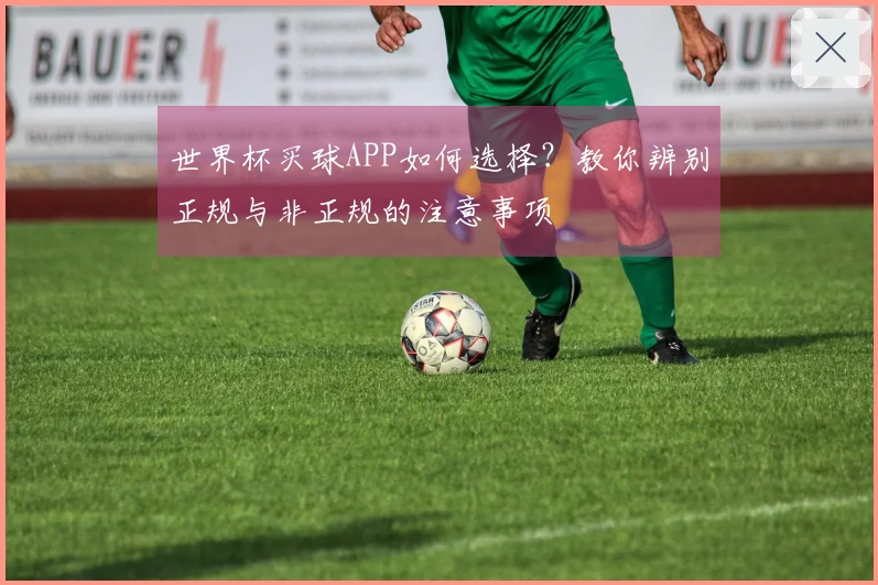世界杯买球APP如何选择？教你辨别正规与非正规的注意事项