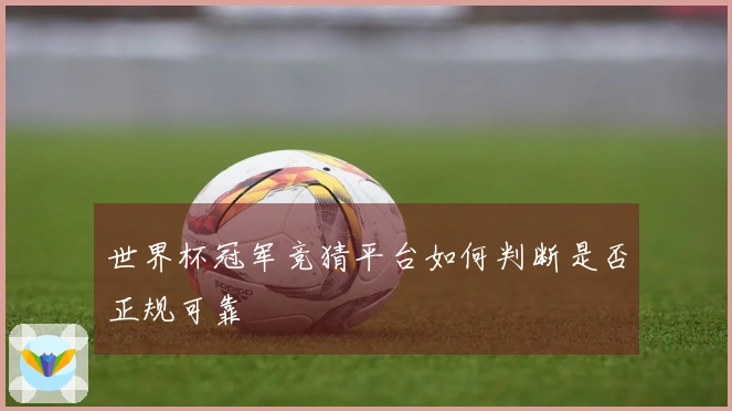 世界杯冠军竞猜平台如何判断是否正规可靠
